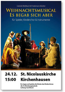 Weihnachtsmusical Es begab sich aber - Plakat