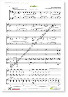 GOSPELMESSE Give God Glory - Choirleaderbook easy piano version