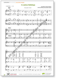 GOSPELMESSE Give God Glory - Choirleaderbook easy piano version