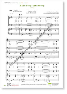 GOSPELMESSE Give God Glory - Choirleaderbook easy piano version