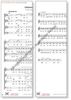 Johannespassion (Freiberger Passion) - Partitur