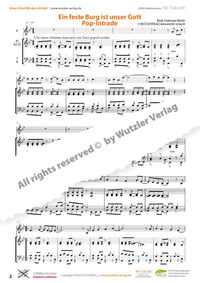 Ein feste Burg ist unser Gott | Pop-Intrade für Blechbläser