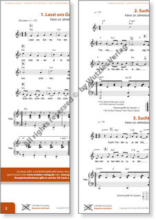 Lied- & Kanonsammlung zur Jahreslosung 2019 | Longing for Your peace