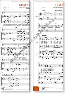 Lied- & Kanonsammlung zur Jahreslosung 2019 | Longing for Your peace