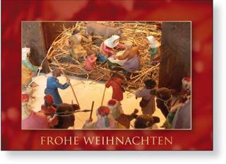 Weihnachten - Krippe | Postkarte ab 0,24 EUR | im 25er Pack